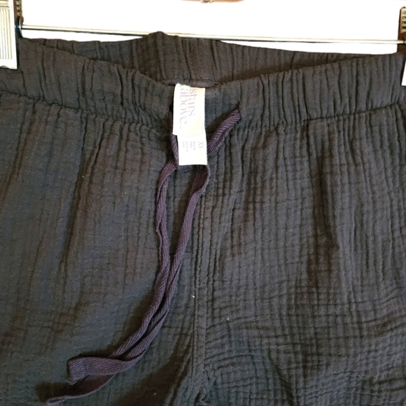 🎁Stars Above Dark Gray Linen Drawstring Waist NWOT shorts- Size XS - Picture 3 of 8